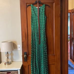 MICHAEL Michael Kors Green Geometric Maxi Dress